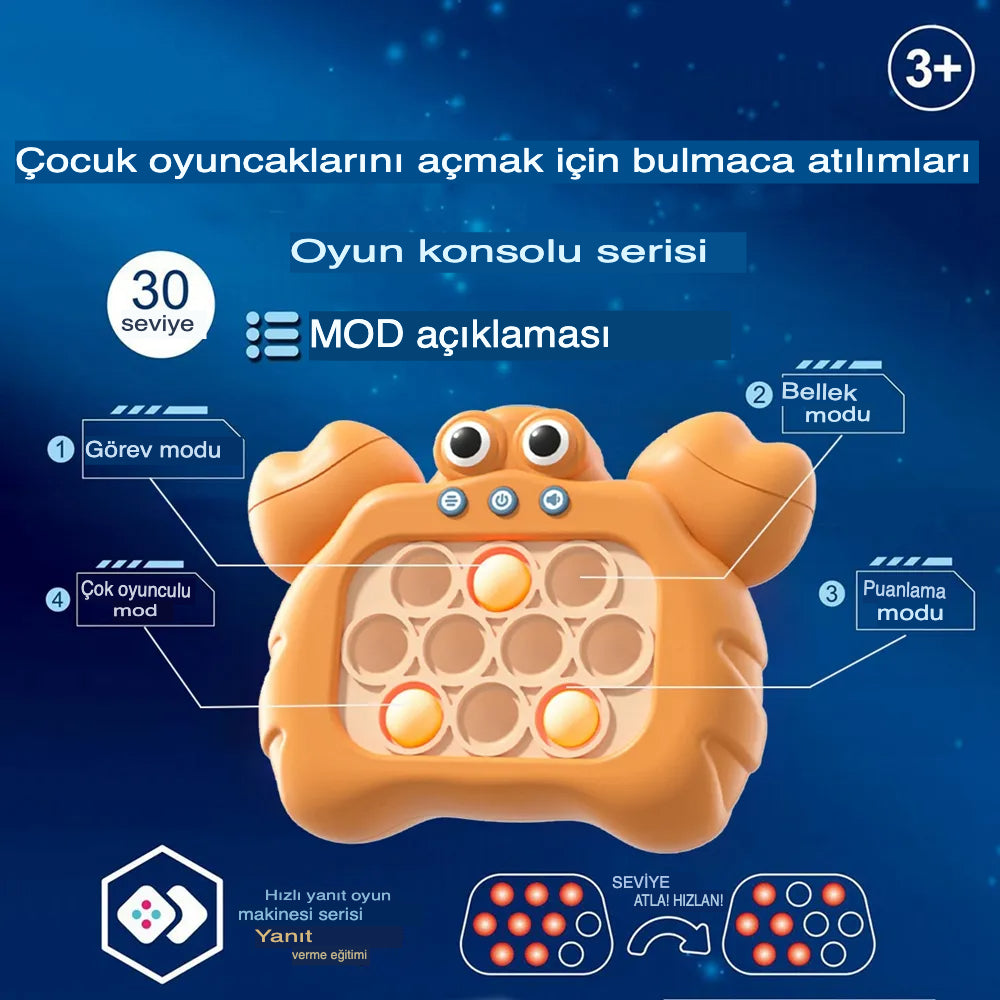 Çocuğunuz İçin Zihin Açıcı,Zeka Geliştirici Oyun Konsolu: Elektronik Bulmaca ve Basın Kabarcık Oyun Konsolu